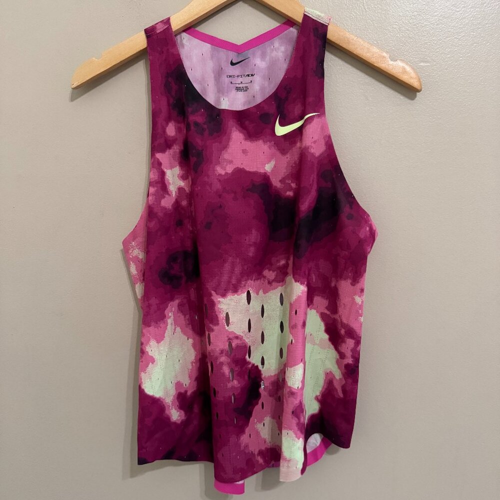 2024 Nike Pro Elite Team Distance Singlet Made In USA Size Medium Purple NEW - Picture 4 of 12